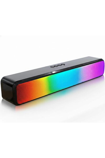 Generic Computer Speakers, RGB Pro Gaming Computer Soundbar, PC Speaker with ...