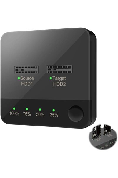 Generic M.2 SATA Duplicator, Dual Bay High Speed Clone, 5Gbps M.2 SATA Dockin...