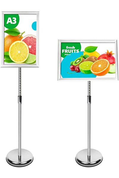Generic Display Stand, A3 Poster Stand Floor Standing Sign Holder Snap Frame ...