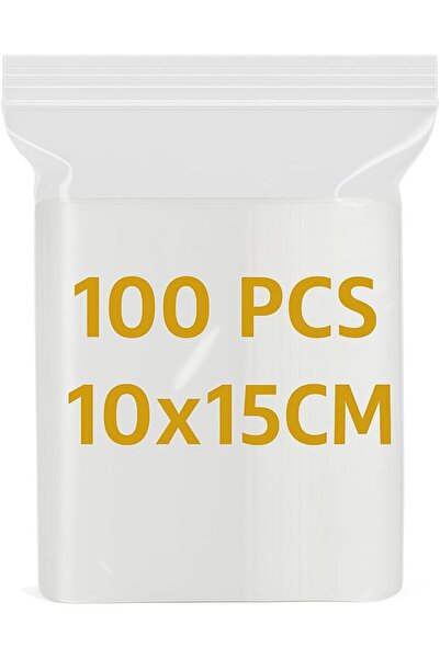Generic أكياس زيب لوك شفافة 10x15 سم - عبوة من 50 قطعة |   أكياس بلاستيكية شف...