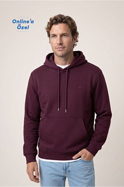 Kiğılı Hooded Regular Fit Cotton Pocket Sweatshirt