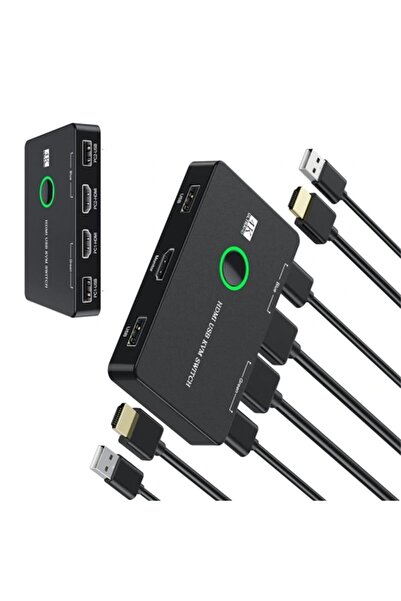 Generic KVM Switch, KVM Switch 1 Monitors 2 Computers, KVM Switches HDMI for ...
