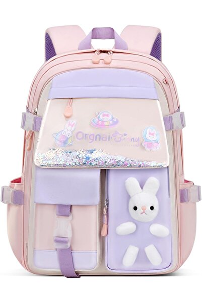 Generic Kawaii Bunny Sequin Kids Girls Backpack Elementary Students Book Bag ...