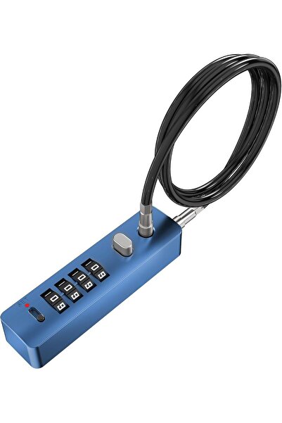 Generic قفل كابل برقم سري من 4 أرقام للدراجات والسكوتر والدراجات النارية والخ...