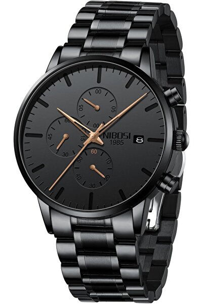 Generic Men's Watches Analog Minimalist Black Dial Watches for Men Business C...