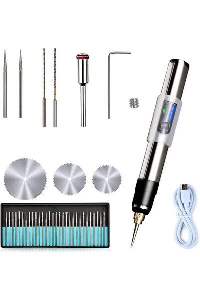 Generic Electric Engraving Pen Rotary Tool Kit, USB Rechargeable Engraving Pe...