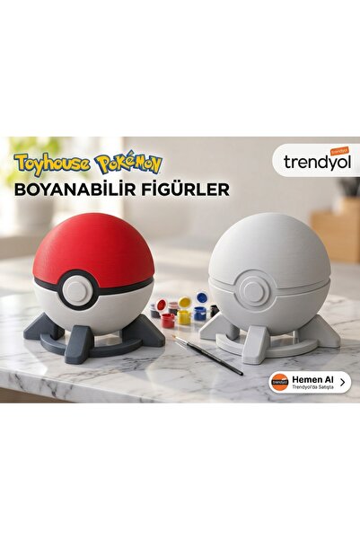 Poketopu Pokemon Boyanabilir Figür