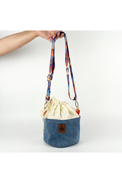 woodycord Handmade Bucket Denim Bag