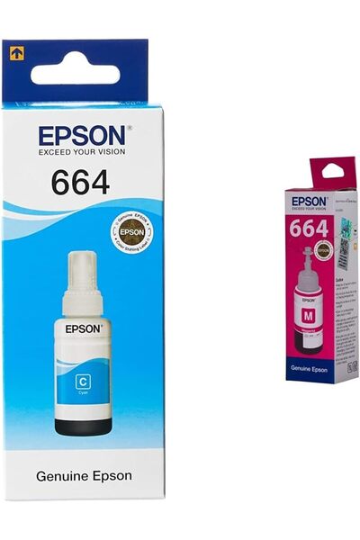 Generic T6642 Cyan Ink Bottle 70ml& T6643 Magenta Ink Bottle 70Ml