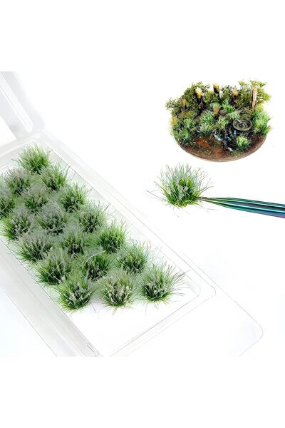 Generic 20 Pcs Static Grass Bushy Tufts Lowland Shrubs Model Kit Scenery Mode...