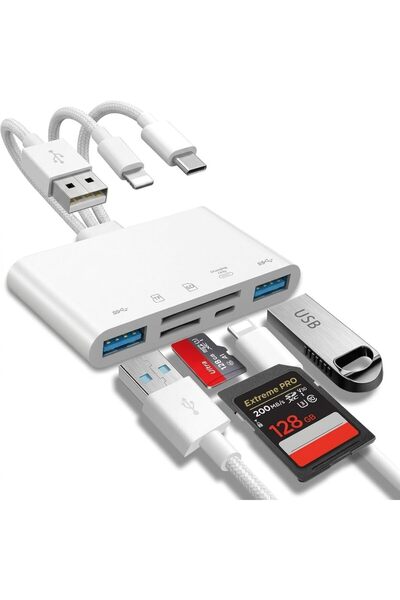 Generic 5-in-1 Memory SD Card Readers, USB OTG Adapter & SD Card Reader Adapt...