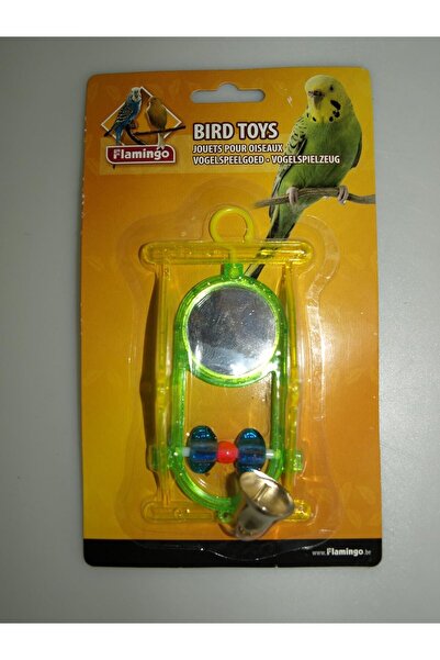 Generic 100309 Bird Toy Mirror with Bell for Birds