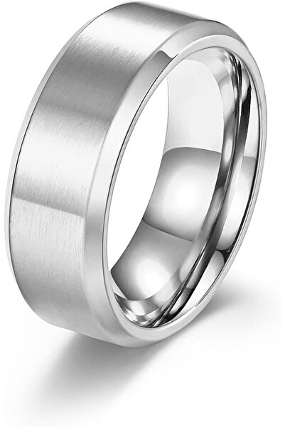 Generic 11MM Stainless Steel Wedding Band Ring, Durable Unisex Ring, Matte Fi...