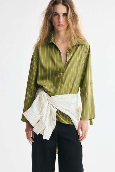 H&M Oversize Popover Gömlek