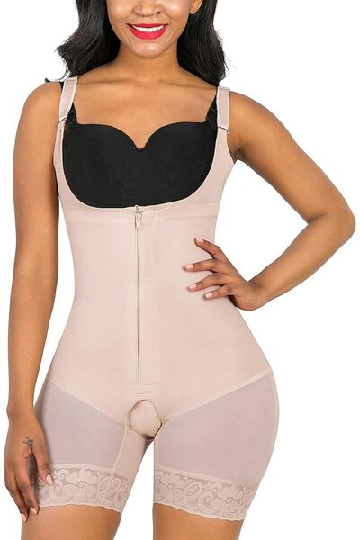 Generic Women Bodysuits, Beige Shapewear for Women Body Shaper Slimming Shape...