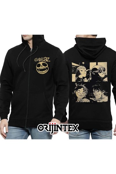 orijintex Gorillaz Hooded Zipper Sweatshirt