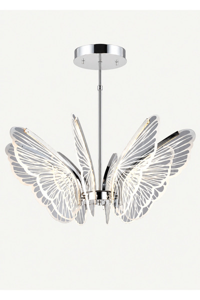 Buiva The Great Butterfly Avize 3 Renk Modlu Beyaz Sarı ve Gün Işığı Sarkıt Power Led Avize