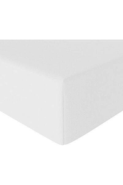 Amazon basics Microfiber Fitted Single Sheet - Bright White, Double Size (135...