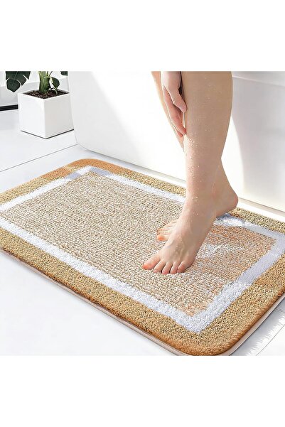Generic Bathroom Rugs, Shaggy Chenille Bath Rug, Non Slip Soft Super Absorben...