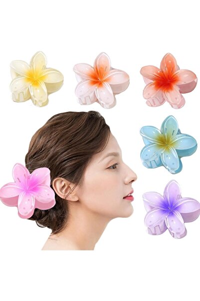 Generic 6 Pcs Flower Hair Clip, Nonslip Strong Hold Hawaiian Flower Claw Clip...