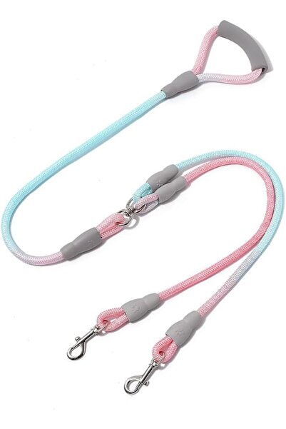 Generic Double Dog Leash for Two Dogs, 360° Swivel No Tangle Leash, Comfortab...