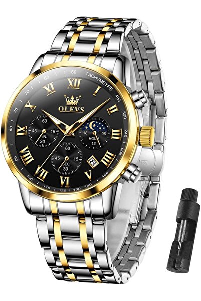 Generic Men Multifunction Watch, Multi Dial Waterproof Luminous Chronograph M...