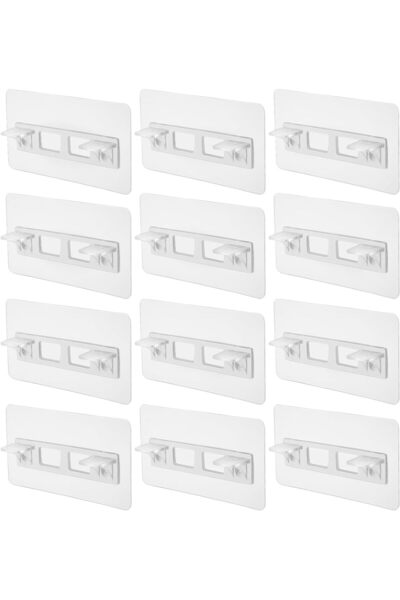 Generic Adhesive Shelf Bracket, 24 Pack Self-Adhesive Cabinet Shelf Pegs for ...
