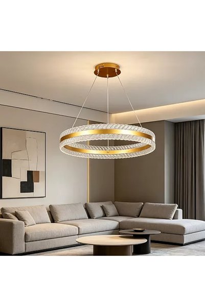 Generic Brand ثريا مودرن ذهبي LED 85 واط 80 سم HA/E7058/600GD+3CO