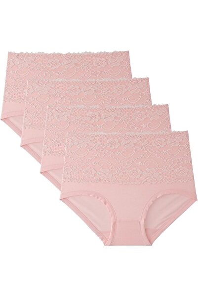 Generic Plus Size High Waisted Cotton Underwear Briefs Panties for Women With...