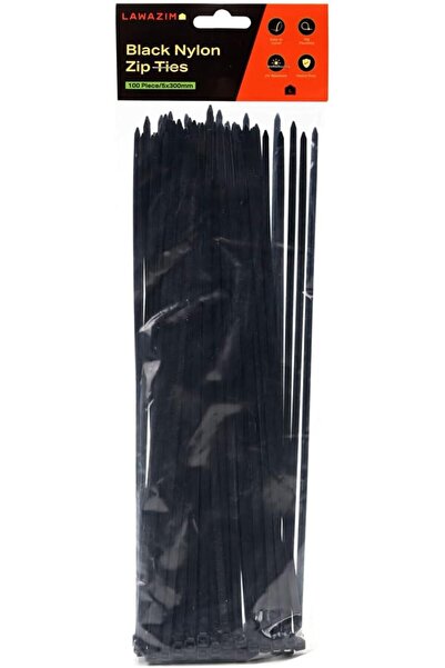 Generic 8 Inch White Nylon Zip Ties - 100 Piece 5x200mm Multi-Purpose Self-Lo...