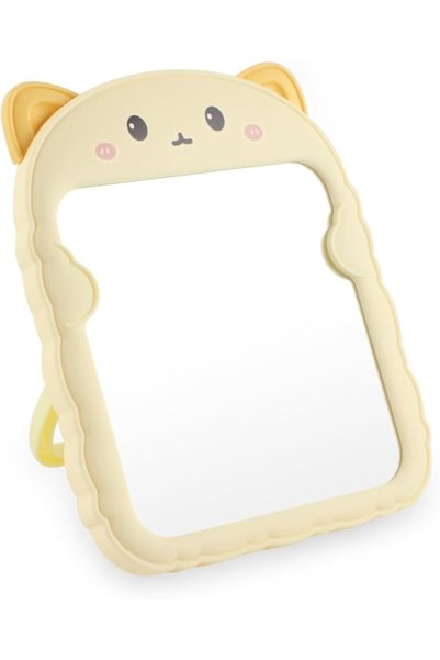 Tazweeq Cute Cartoon Desk Mirror for Desk, Desktop with Stand for Girls, Kids...
