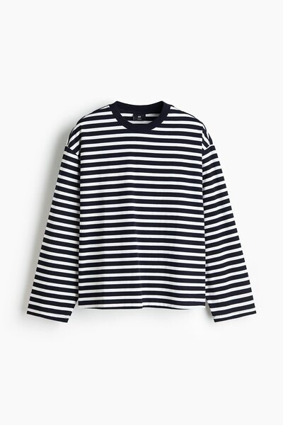 H&M Uzun Kollu Jarse Üst Oversized Fit