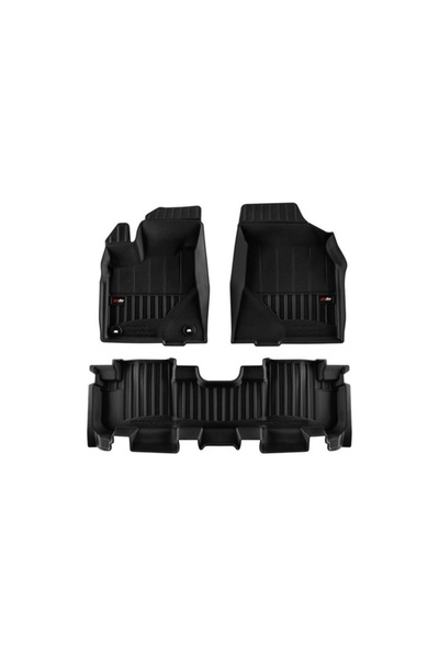 PTC Car floor mats tray type Toyota Highlander II, production 2008 - 2013, SU...