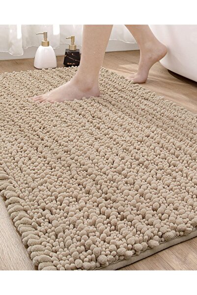 Generic 50x80cm Ultra Plush Bath Mat - Luxurious Chenille Shag Rug for Bathro...