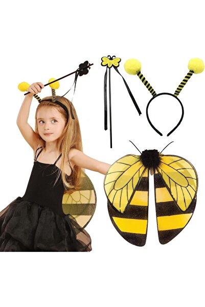 Generic Bumble Bee Costume for Kids, Bumblebee Dress Up for Party Supplies wi...
