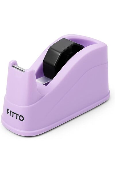 Generic Tape Dispenser, Purple - Adhesive Tape Holder for Desk, Office & Home