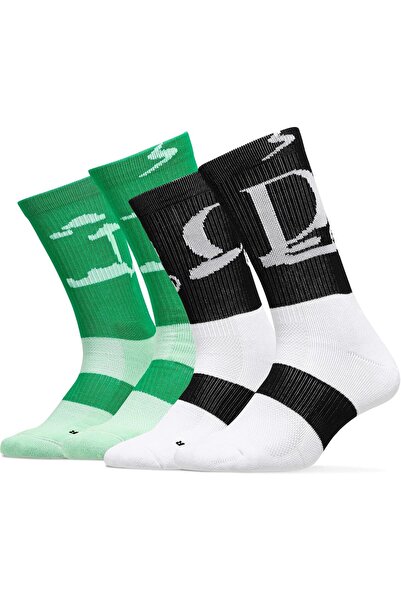 Generic 2 Pairs Basketball Socks for Men Boys Athletic Crew Socks Cushioned S...