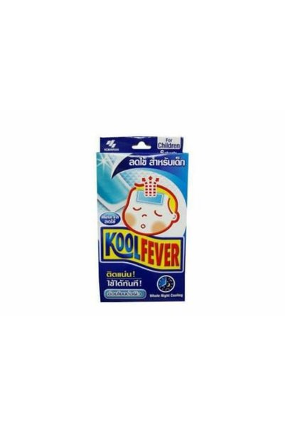 KOOLFEVER لصقات جل تبريد لتخفيف الحمى للأطفال _ 6 لصقات