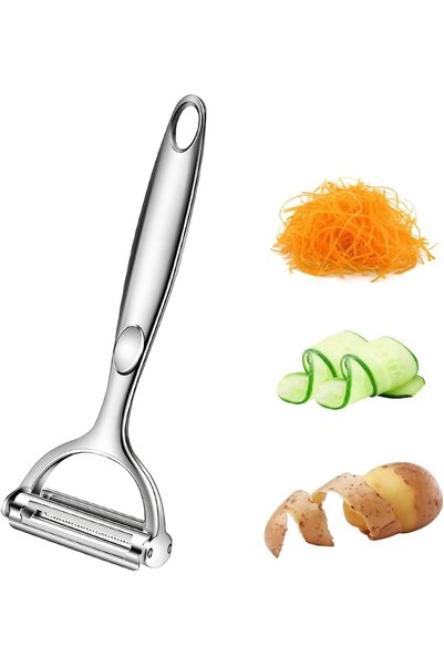 Generic 2-in-1 Vegetable Julienne Peeler & Grater, Ultra-Sharp Slicer, Multi-...