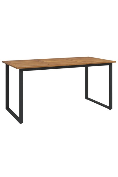 Syfax Masa gradina picioare forma de U 160x80x75 cm lemn masiv acacia