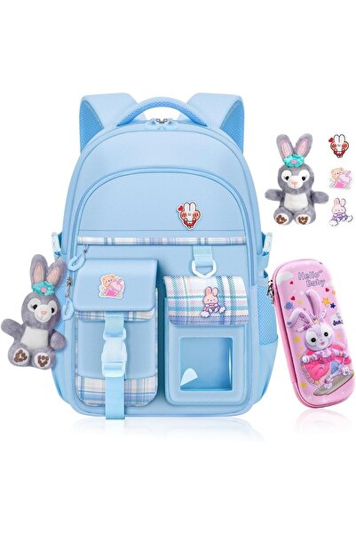 Generic School bag for Girls, Kawaii Bunny School Student Backpacks, waterpro...