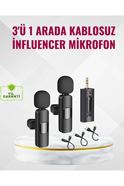 BİN1ÇEŞİT Küçük Boyutlu Mikrofon - 8 Saat Kullanım