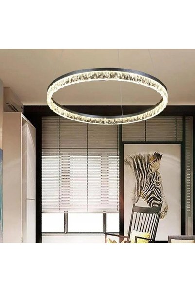 Generic Brand ثريا مودرن فضي LED 55 واط 80 سم HA/D6003/800SL+3CO