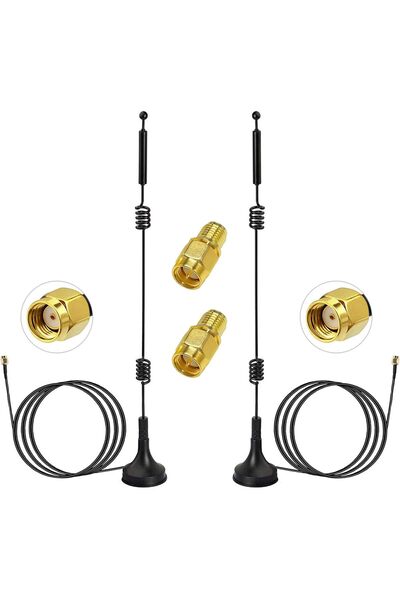 Generic Dual Band WiFi Antenna 2.4GHz 5GHz 5.8GHz 9dBi Magnetic Base MIMO RP-...