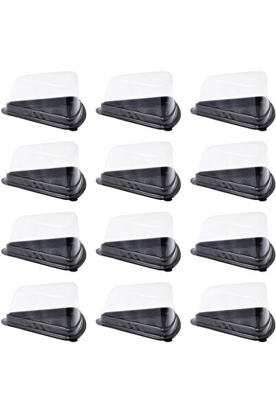 Generic 100Pcs Triangle Bakery Box Cheesecake Container Disposable Cupcake Pa...