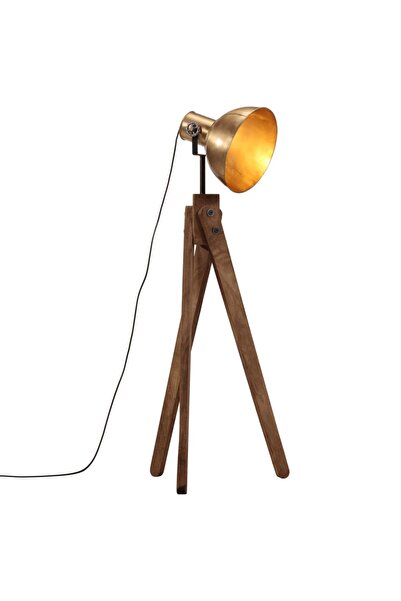 Syfax Lampa de podea 25 W, alama antichizata, 45x45x120 cm, E27