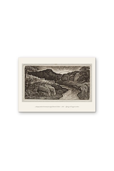 OEM Poster Carton 250g A4, Gravura pastorală antică de Edward Calvert 1828