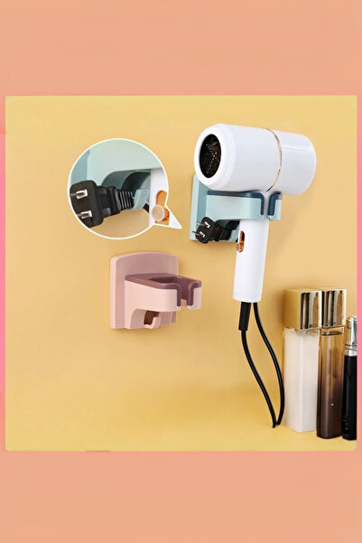 safestore Adhesive Wall Mount Hair Dryer Hanger - Bathroom Organizer with Cab...