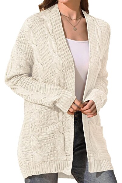 Generic Cardigans for Women Long Sleeve Open Front Chunky Knit Sweater, Women...