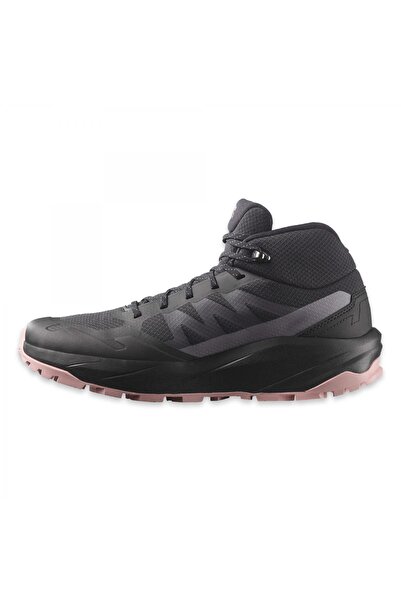 Salomon 454116 Outscape Mid Gtx W Outdoor Siyah-Mor Kadın Bot